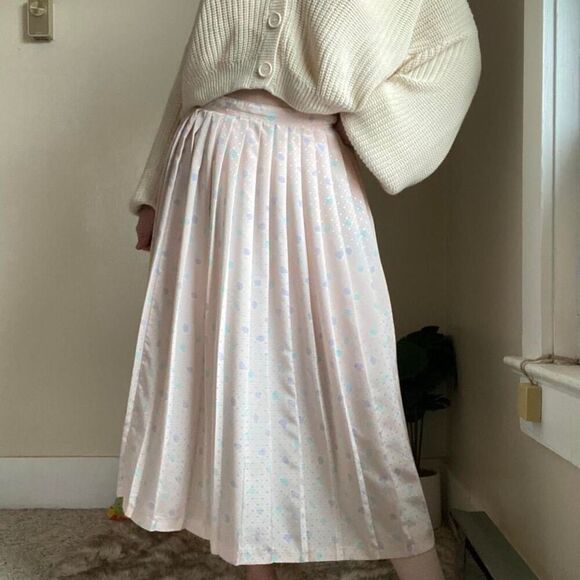 Vintage pastel pink pleated skirt - Picture 6 of 8